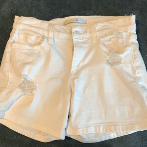 Joes white denim shorts
